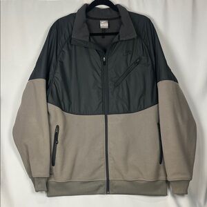 NIKE - Men's NikeFit Therma - Black and Beige Performance Jacket - Size XL